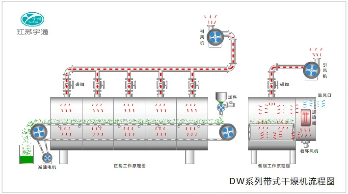 China Vegetable/Fruit Conveyor Belt/Spray/Vacuum/Flash/Paddle/Plate/Tray/Scrape/Rotary Drum/Air Stream/Vibrating/Fluid Bed Drying Equipment Manufacturer/Factory