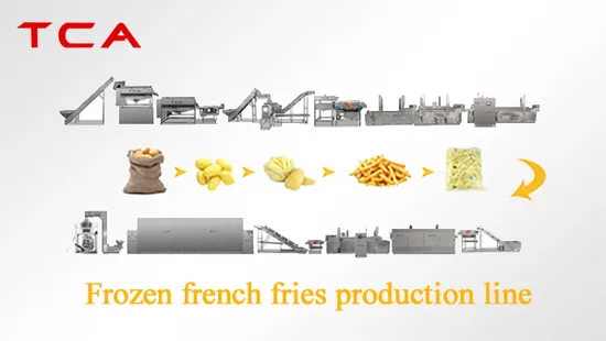 Machine de fabrication de chips de pommes de terre frites surgelées automatiques